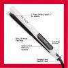 imageREVLON Crystal C  Ceramic Digital Hair Flat Iron  LongLasting Shine and Less Frizz 1 in