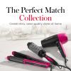 imageREVLON Perfect Match Flat Iron  Hair Curler and Hair Straightener with Triple OilInfused Ceramic Plates to Reduce Damage Restore Natural Moisture and Shine