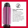 imageREVLON Silicone Bristle Heated Hair Styling Brush  Fast Long Lasting Volume for Easy Styling  1quot Barrel for Full Body and Smooth Styles BlackPinkPink