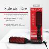 imageREVLON SmoothStay XL Straightening Brush  Hair Straightener Heated Hair Brush for Sleek LongLasting Straight Hairstyles Enhanced Shine and Moisture
