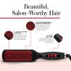 imageREVLON SmoothStay XL Straightening Brush  Hair Straightener Heated Hair Brush for Sleek LongLasting Straight Hairstyles Enhanced Shine and Moisture