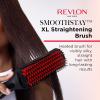 imageREVLON SmoothStay XL Straightening Brush  Hair Straightener Heated Hair Brush for Sleek LongLasting Straight Hairstyles Enhanced Shine and Moisture