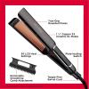 imageRevlon Copper Smooth Hair Flat Iron  Frizz Control for Fast and Shiny Styles XL 1 inBlack
