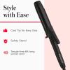 imageREVLON SmoothStay Coconut Oil Infused Hair Curling Iron  Barrel Curling Iron 1  Inch for Loose Curls Shinier Visibly Smoother Hair 1  inBlack