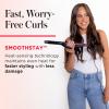 imageREVLON SmoothStay Coconut Oil Infused Hair Curling Iron  Barrel Curling Iron 1  Inch for Loose Curls Shinier Visibly Smoother Hair 1  inBlack