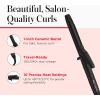 imageREVLON SmoothStay Coconut Oil Infused Hair Curling Iron  Barrel Curling Iron 1  Inch for Loose Curls Shinier Visibly Smoother Hair 1  inBlack