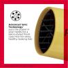 imageREVLON Travel Hair Dryer  SalonStyle Blowouts Lightweight Design 1875 Watts for Fast Drying with 2 Heat ampamp Speed Settings for Drying and Styling Flexibility BlackYellow