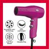 imageREVLON Travel Hair Dryer  SalonStyle Blowouts Lightweight Design 1875 Watts for Fast Drying with 2 Heat ampamp Speed Settings for Drying and Styling Flexibility BlackPink