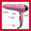 imageRevlon 1875W Lightweight Hair Dryer  For Easy Smooth Styling BlackPink