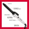 imageRevlon Crystal C  Ceramic Hair Curling Iron  LongLasting Shine and Less Frizz 1 inWhite and Black