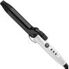 imageRevlon Crystal C  Ceramic Hair Curling Iron  LongLasting Shine and Less Frizz 1 inWhite and Black