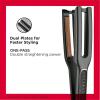 imageRevlon Double Straight Copper Ceramic Dual Plate Hair Straightener  Faster Styling and Reduced Damage Four 12 Inch Plates