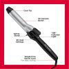 imageRevlon Perfect Heat Triple Ceramic Curling Iron  For Silky Smooth Medium Curls 1 inSilver  Black