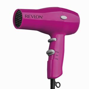 imageREVLON Travel Hair Dryer  SalonStyle Blowouts Lightweight Design 1875 Watts for Fast Drying with 2 Heat ampamp Speed Settings for Drying and Styling Flexibility BlackPink