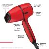 imageREVLON Airflow Control Hair Dryer with Diffuser  1875W Blow Dryer Head Rotates 90 for Total Control Wider Head for Less Drying Time Reduces Frizz Red
