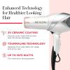 imageREVLON Infrared Hair Dryer with Diffuser  Ionic Blow Dryer Diffuser and Concentrator Infrared Heat Technology to Prevent OverDrying for Shiny Soft Hair with Natural Moisture WhiteWhite