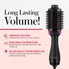 imageREVLON One Step Hair Dryer And Volumizer Hot Air Brush Turquoise Volumizer 1 CountBlack