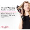 imageREVLON One Step Hair Dryer And Volumizer Hot Air Brush Turquoise Volumizer 1 CountBlack Red