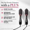 imageREVLON One Step Hair Dryer And Volumizer Hot Air Brush Turquoise Volumizer 1 CountBlack Red