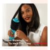 imageREVLON One Step Hair Dryer And Volumizer Hot Air Brush Turquoise Volumizer 1 CountMint