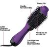 imageREVLON One Step Hair Dryer And Volumizer Hot Air Brush Turquoise Volumizer 1 CountPurple