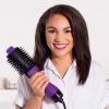 imageREVLON One Step Hair Dryer And Volumizer Hot Air Brush Turquoise Volumizer 1 CountPurple