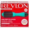 imageREVLON One Step Hair Dryer And Volumizer Hot Air Brush Turquoise Volumizer 1 CountTeal