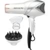 imageREVLON Infrared Hair Dryer with Diffuser  Ionic Blow Dryer Diffuser and Concentrator Infrared Heat Technology to Prevent OverDrying for Shiny Soft Hair with Natural Moisture White