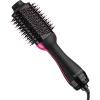 imageREVLON One Step Hair Dryer And Volumizer Hot Air Brush Turquoise Volumizer 1 CountBlack Pink