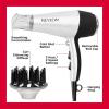 imageREVLON Volume Booster Hair Dryer with Curl Enhancing Diffuser  Increase Volume Decrease Frizz and Damage Fast Drying 1875 Watts White