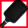 imageRevlon Straight ampamp Smooth Soft Touch Paddle Hair Brush Set Black  BerryBlack