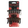 imageREVLON Strong Hold Hair Claw Clips BrownBlack 2 CountBlack and Brown