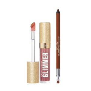 imageRevlon Super Lustrous Glimmer Gloss and ColorStay MultiLiner Bundle Haute Honey and Dynamic Doer Pack of 2Glazed Almond  Off Roading