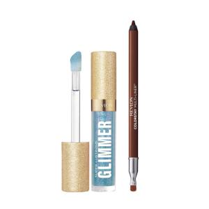 imageRevlon Super Lustrous Glimmer Gloss and ColorStay MultiLiner Bundle Haute Honey and Dynamic Doer Pack of 2Indigo Ice  Catalyst