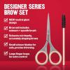 imageRevlon Designer Series Brow Set Trimming and Shaping Eyebrow Kit with Scissors and Spoolie Brush Easy to Use at Home or on The Go 1 Count