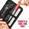imageRevlon Manicure Essentials Kit with Travel Case Nail Care Set with Dual Ended Cuticle Trimmer Curved Blade Clippers Compact Emeryl File ampamp Buffer Pack of 1