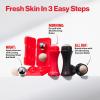 imageRevlon Oil Absorbing ampamp Cooling Facial Roller Refill Pack with Volcanic ampamp Stainless Steel Stones in Storage Case EcoFriendly Easy to Clean 1 count