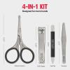 imageRevlon Revlon Mens Grooming Kit 5Piece Travel Essentials Set Includes Nail Clippers Scissors File Tweezers and Carrying Case Stainless Steel 1 Pack