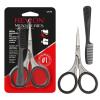 imageRevlon Mens Beard Grooming Kit Mustache Trimming Scissors and Facial Hair Comb Travel Essentials Stainless Steel Blade 1 Pack