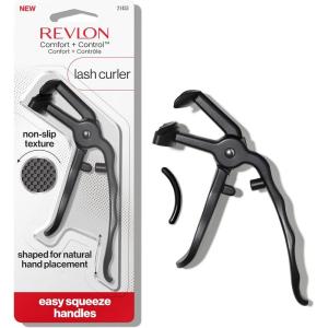 imageRevlon Comfort and Control Eyelash Curler Easy to Use with Storage for Refill Pads
