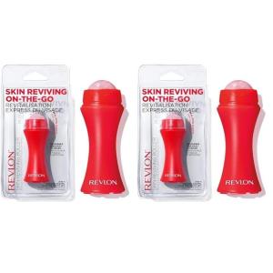 imageRevlon Face Roller Oily Skin Control for Makeup Oil Absorbing Volcanic Reusable Facial Skincare Tool for AtHome or OntheGo Mini Massage 1 CountPack of 2