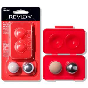 imageRevlon Oil Absorbing ampamp Cooling Facial Roller Refill Pack with Volcanic ampamp Stainless Steel Stones in Storage Case EcoFriendly Easy to Clean 1 count