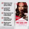 imageRevlon ColorSilk Tone  Gloss  Care Demi Permanent Hair Color Dye Kit with LeaveIn Scalp and Haircare Serum 2x Shinier 4x Stronger 5RR Medium Red 45 fl oz5A Medium Ash Brown