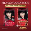 imageRevlon ColorSilk with Bond Repair Complex Black Permanent Hair Color 100 Gray Coverage Ammonia Free Hair Dye Vegan Keratin 11 Soft Black Pack of 310 Black