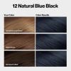 imageRevlon ColorSilk with Bond Repair Complex Black Permanent Hair Color 100 Gray Coverage Ammonia Free Hair Dye Vegan Keratin 11 Soft Black Pack of 312 Natural Blue Black
