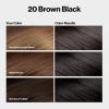 imageRevlon ColorSilk with Bond Repair Complex Black Permanent Hair Color 100 Gray Coverage Ammonia Free Hair Dye Vegan Keratin 11 Soft Black Pack of 320 Brown Black