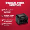 imageRevlon Universal Points Sharpener Makeup Sharpener for Wooden and Plastic Makeup Pencils Fits Small to Large Pencils Easy to Clean 2 PackPack of 1 Pack of 2