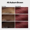 imageRevlon ColorSilk with Bond Repair Complex Auburn Permanent Hair Color 100 Gray Coverage Ammonia Free Hair Dye Vegan Keratin 49 Auburn Brown Pack of 349 Auburn Brown