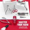 imageRevlon Full Jaw Cuticle Nipper Manicure Tool for Nail Care Made with Stainless Steel High Precision Blade Easy to Squeeze Spring 1 Count