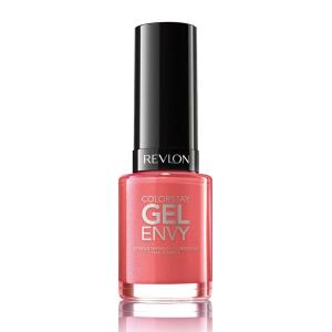 imageRevlon ColorStay Gel Envy Longwear Nail Polish with Builtin Base Coat ampamp Glossy Shine Finish in RedCoral 550 All On Red 04 oz110 Lady Luck